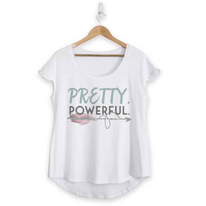 Pretty Powerful Ruffle Tee - BFF Here