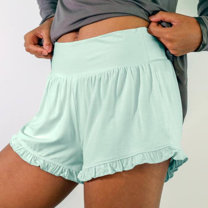 Bamboo Ruffle Shorts -- Choice of Color & Size - BFF Here