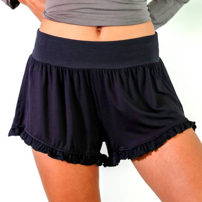 Bamboo Ruffle Shorts -- Choice of Color & Size - BFF Here