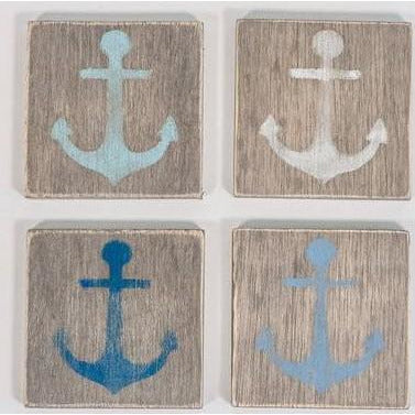 4” x 4” Anchor Coasters - Set of 4 - BFF Here