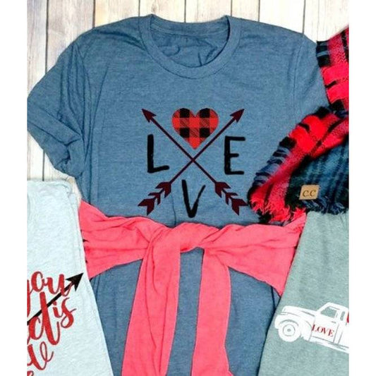 Two Arrows Love Graphic Tee - BFF Here