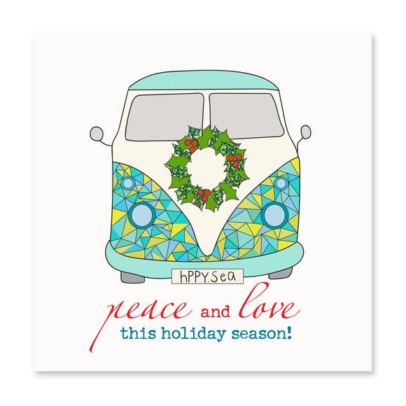 Holiday VW Van Card - BFF Here