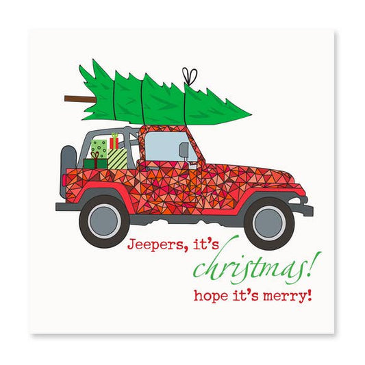 Holiday Jeep Card - BFF Here