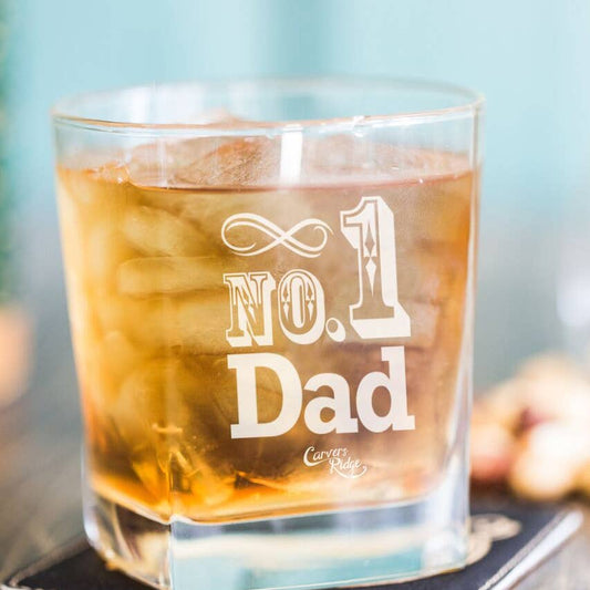 Cocktail Glass - No. 1 Dad  - BFF Here