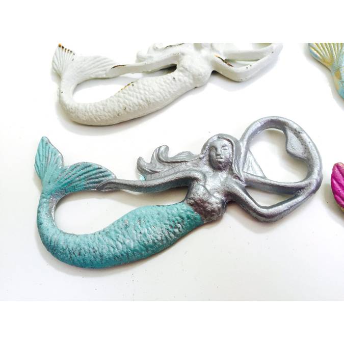 Mermaid Bottle Opener -- Choice of Color - BFF Here