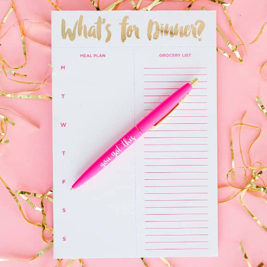 Meal Planning Notepad - BFF Here