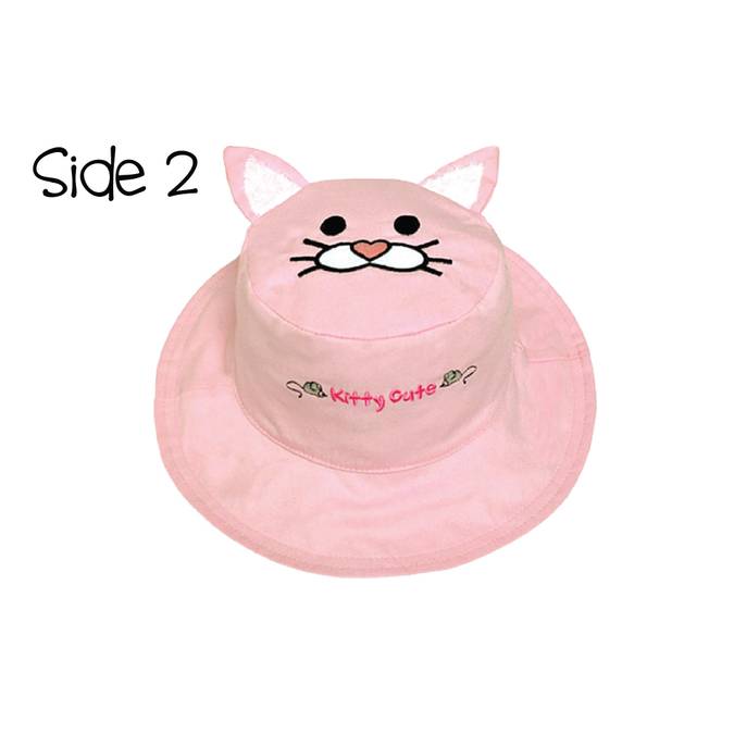 Reversible Kids' Sun Hat - Lamb / Kitten - BFF Here