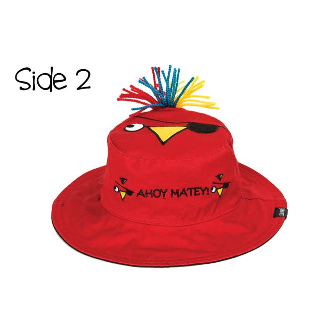 Reversible Kids' Sun Hat - Pirate / Parrot - BFF Here