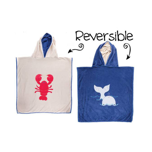 Reversible Kids' Cover Ups - Lobster / Whale - BFF Here