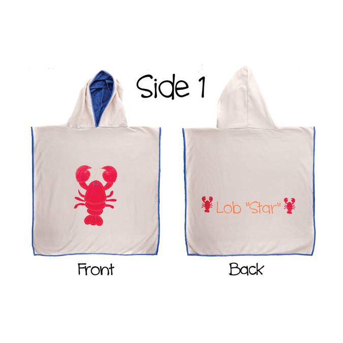 Reversible Kids' Cover Ups - Lobster / Whale - BFF Here
