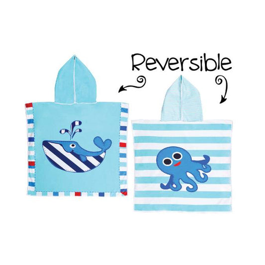 Reversible Kids' Cover Ups - Whale / Octopus - BFF Here