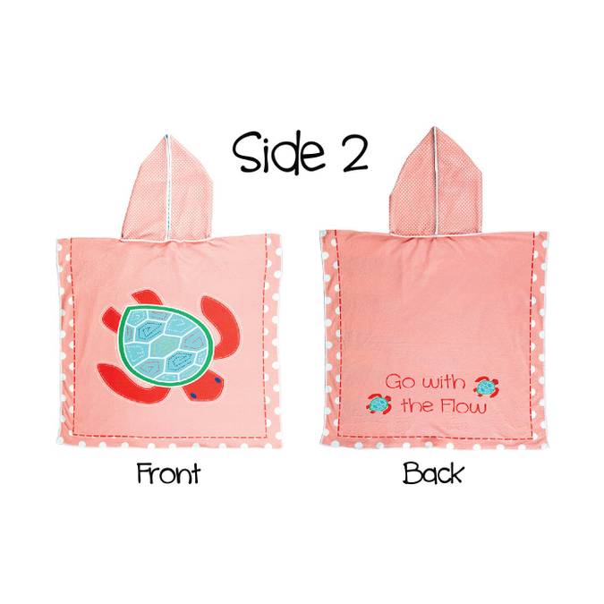 Reversible Kids' Cover Ups - Pink Octopus / Sea Turtle - BFF Here