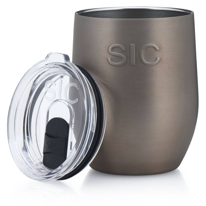 Brushed Champagne -- 16oz Stemless SIC Cup - BFF Here