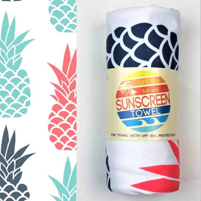 Full Size Upf 50+ Sunscreen Towel - BFF Here