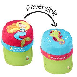 Reversible Kids Cap - Mermaid / Seahorse - BFF Here