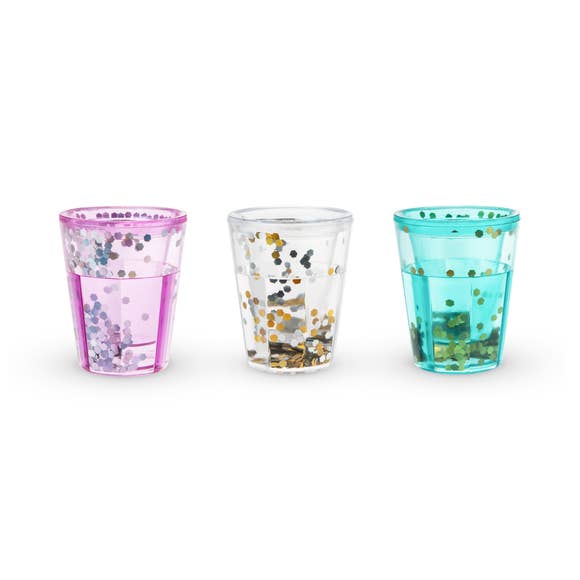 Mermaid Sparkle Glitter Shot Glasses by Blush® - BFF Here