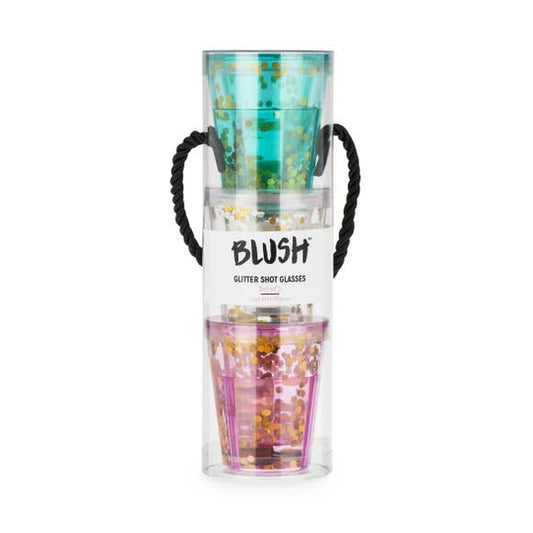 Mermaid Sparkle Glitter Shot Glasses by Blush® - BFF Here