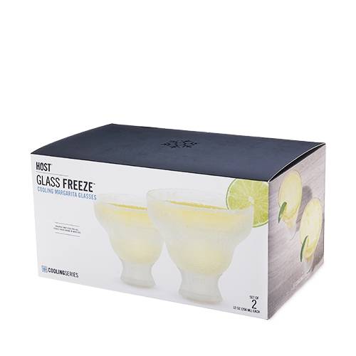 Glass FREEZE™ Margarita Glass (set of two) by HOST® - BFF Here