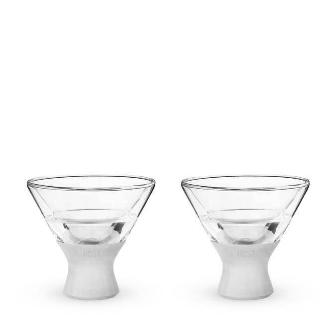 Glass FREEZE™ Martini Glass (set of two) by HOST® - BFF Here