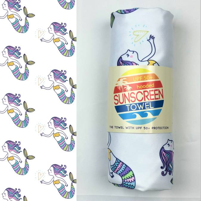 Hooded Upf 50+ Sunscreen Towel -- Choice of Style - BFF Here