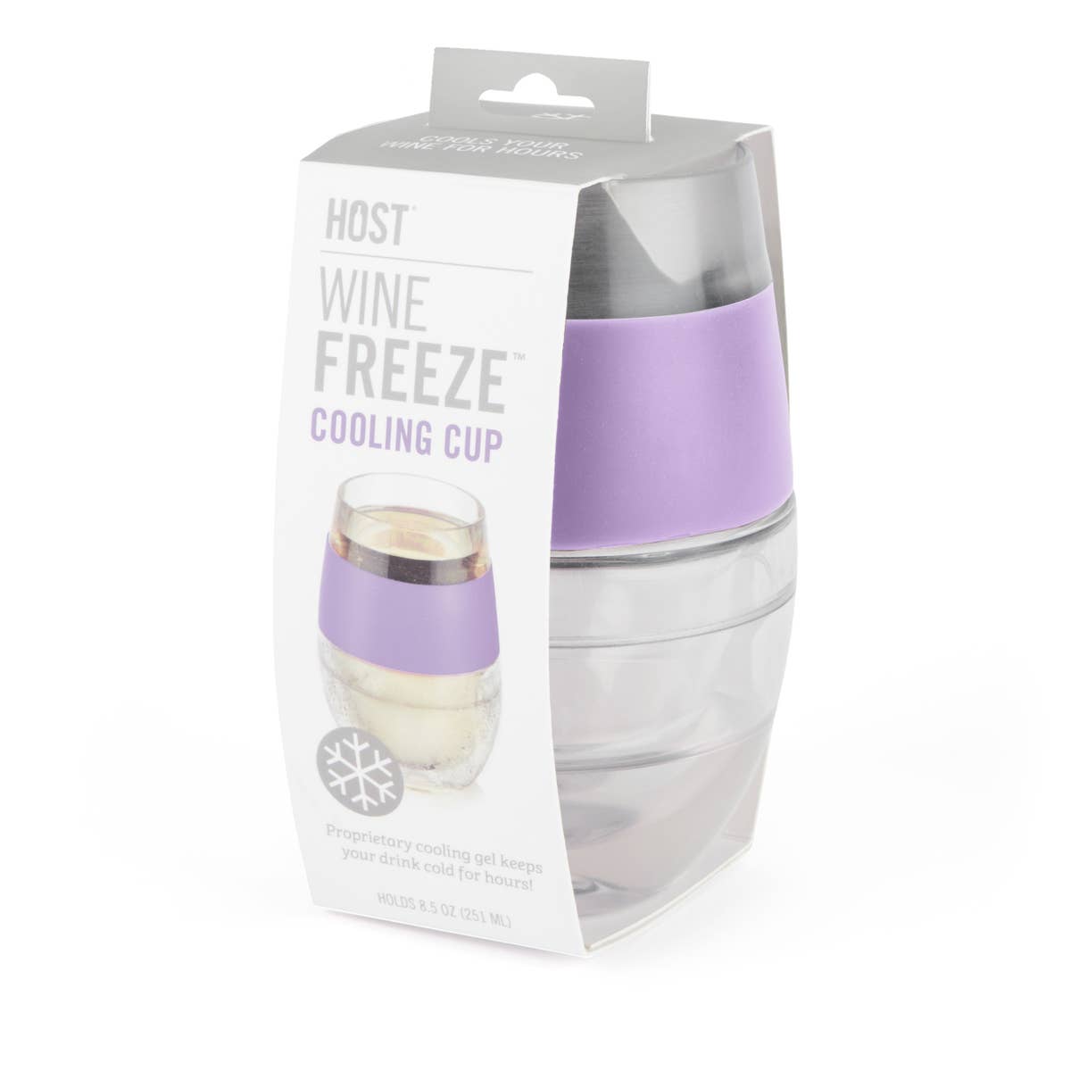 Wine FREEZE™ Cooling Cup in Lavender by HOST® - BFF Here