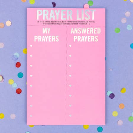 Prayer List Notepad - BFF Here