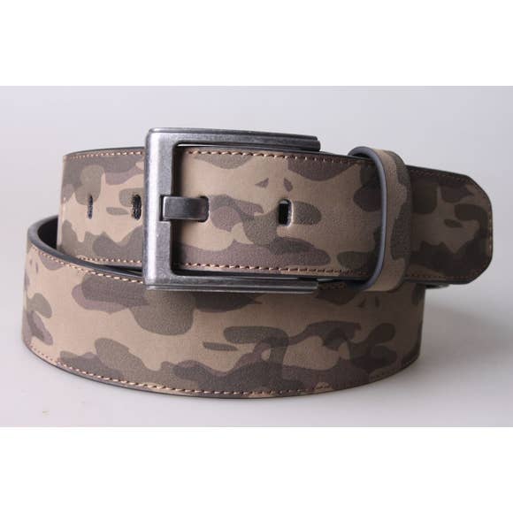 Mens Camouflage Belt -- Choice of Size & Color - BFF Here