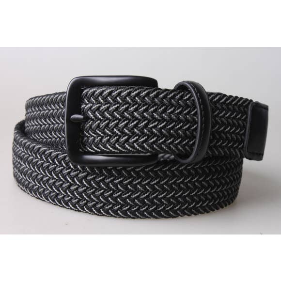 Mens Stretch Woven Belt -- Choice of Size & Color - BFF Here