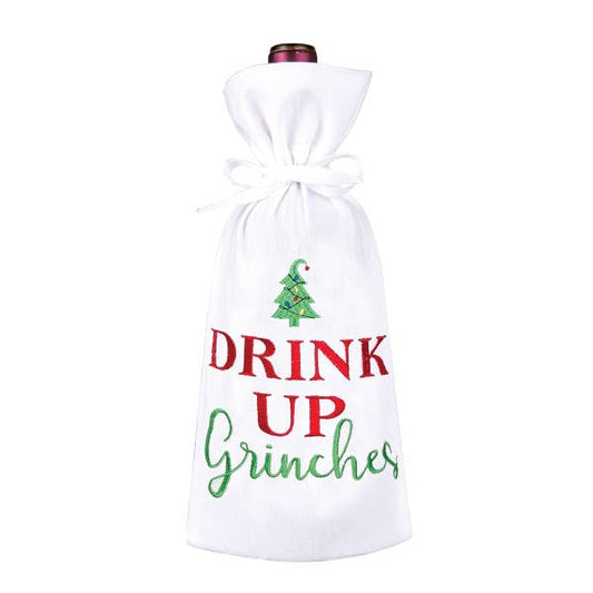 Drink Up Grinch's Wine Bag - BFF Here