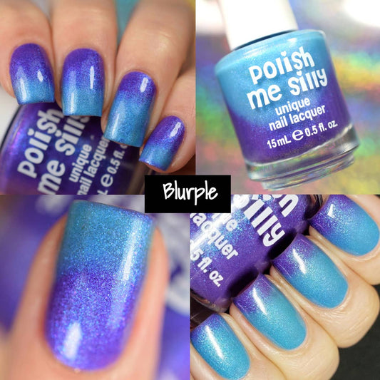 Blurpie -- Neon POP Thermal Color Nail Polish - BFF Here