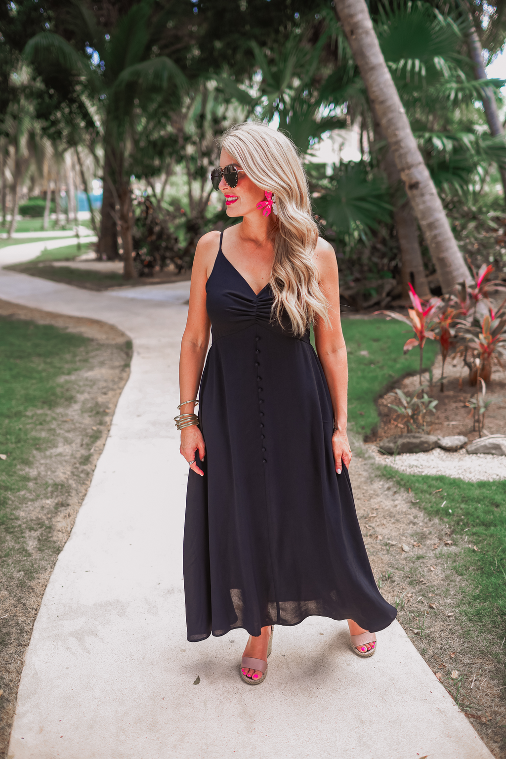 PREORDER-Easy To Please Button Maxi Dress (Ships End March) - BFF Here