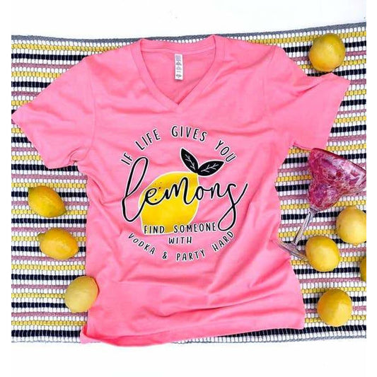 Life + Lemons + Vodka Graphic T-Shirt - BFF Here