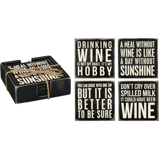 Wine Coaster Set by PBK - BFF Here