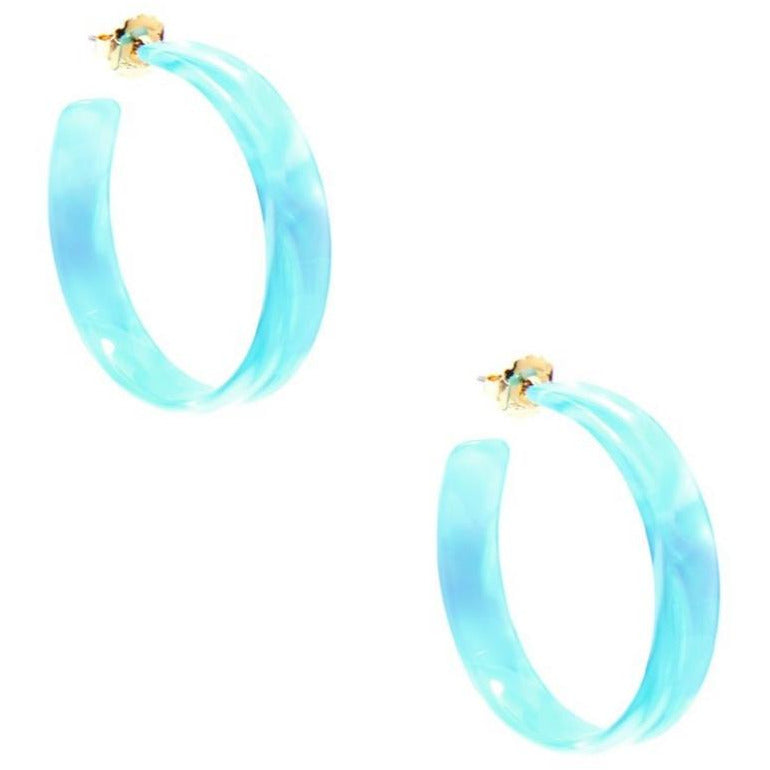 Acetate Hoop Earring-- Choice of Color - BFF Here