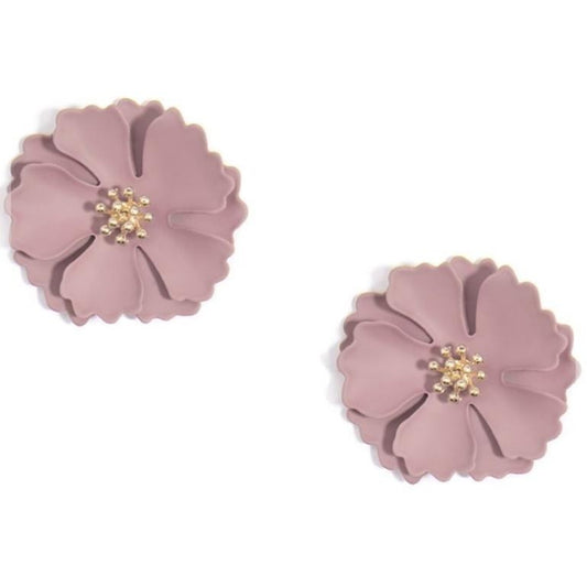 Camellia Flower Earring-- Choice of Color - BFF Here