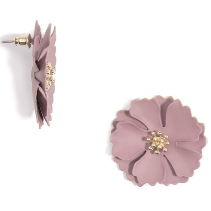 Camellia Flower Earring-- Choice of Color - BFF Here