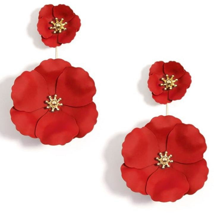 Flower Power Earring-- Choice of Color - BFF Here