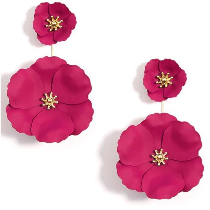 Flower Power Earring-- Choice of Color - BFF Here