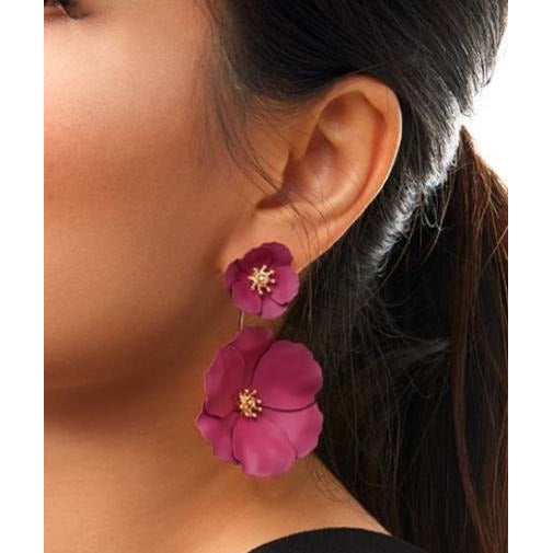 Flower Power Earring-- Choice of Color - BFF Here