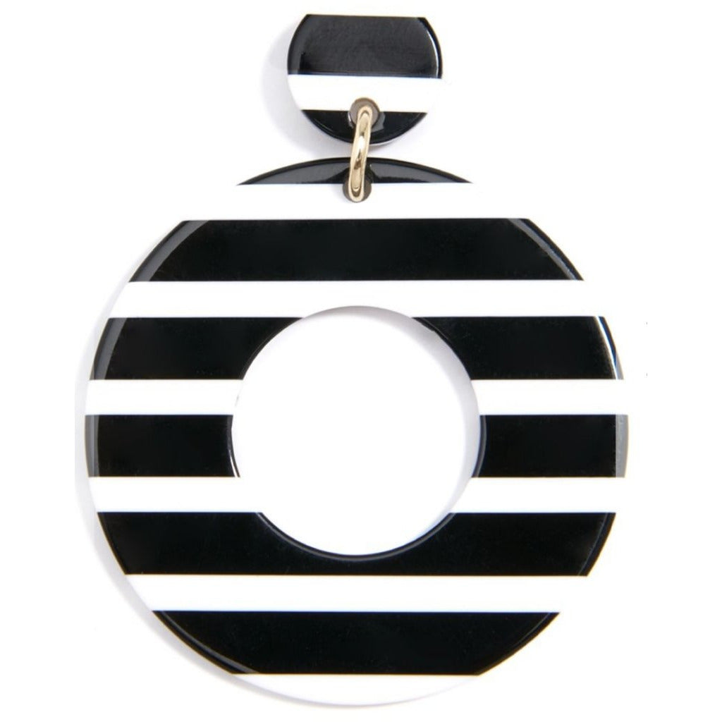 Chunky Striped Mod Earring - BFF Here