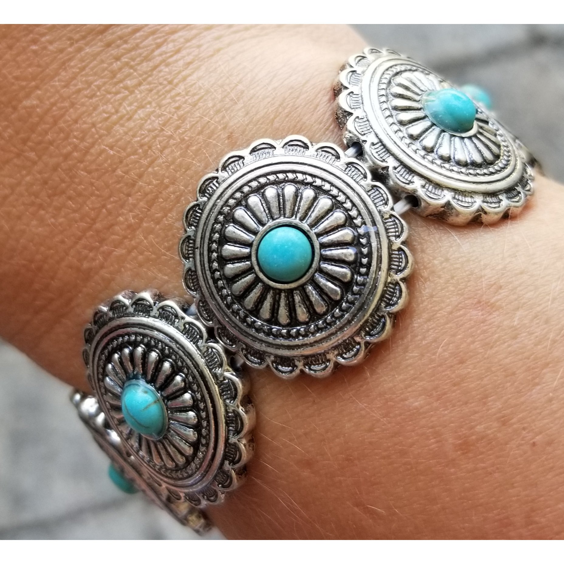 Link Round Accent Bracelet -- Choice of Color - BFF Here