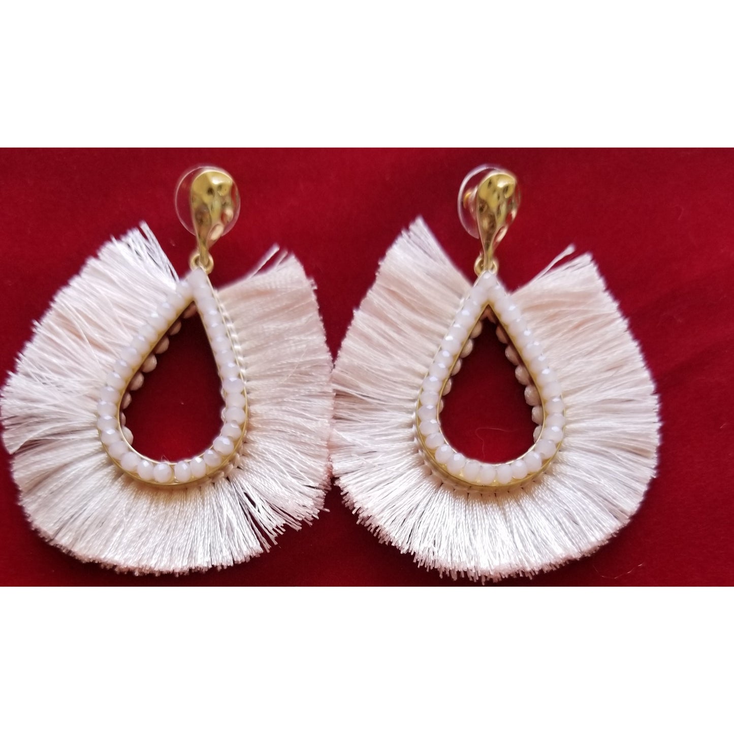 Teardrop Fringe Earring -- Choice of Color - BFF Here