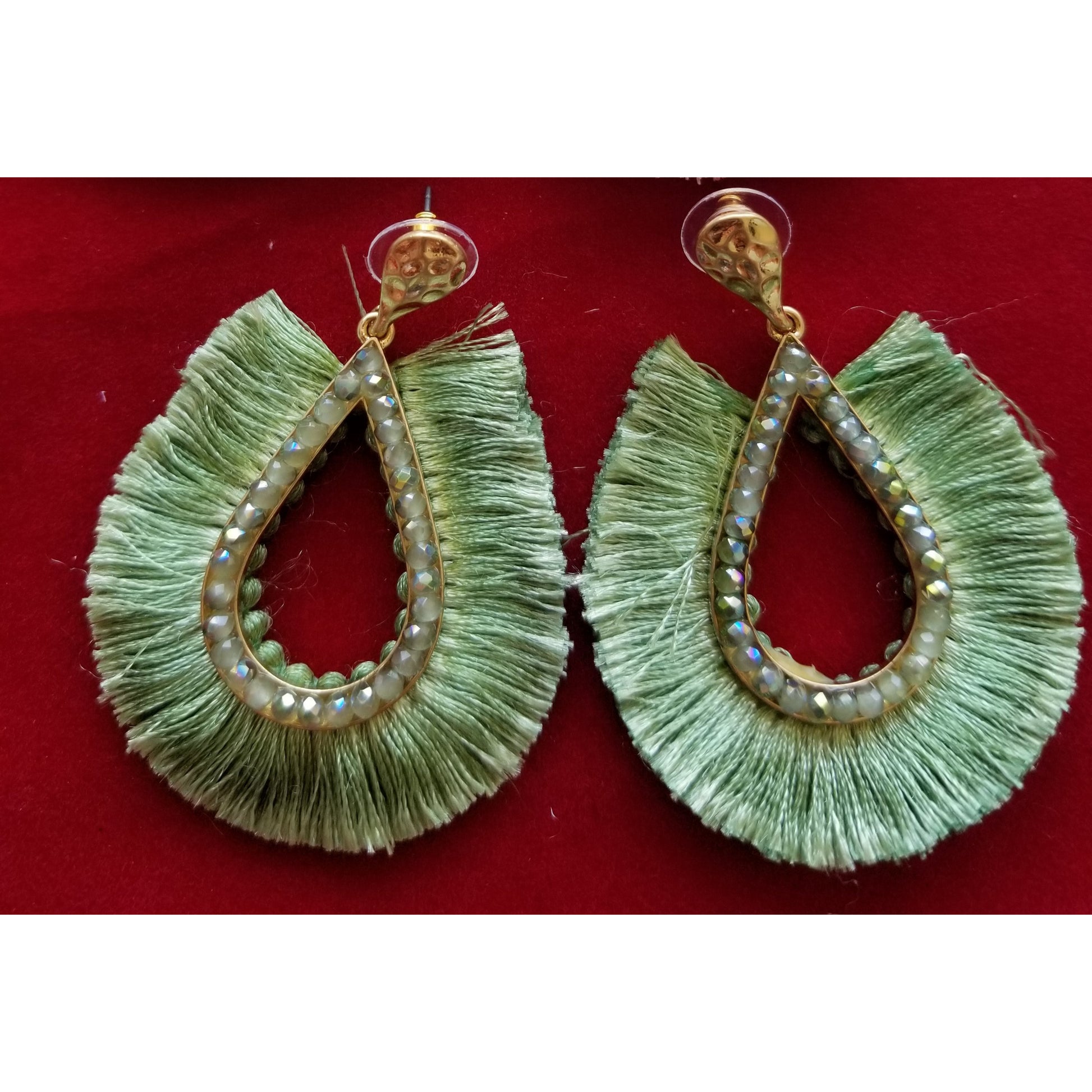 Teardrop Fringe Earring -- Choice of Color - BFF Here