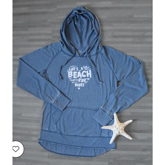 Women's Campfire Hoodie --"Life's a Beach..." - BFF Here