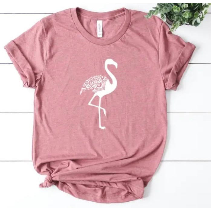 Mandala Flamingo Tee - BFF Here