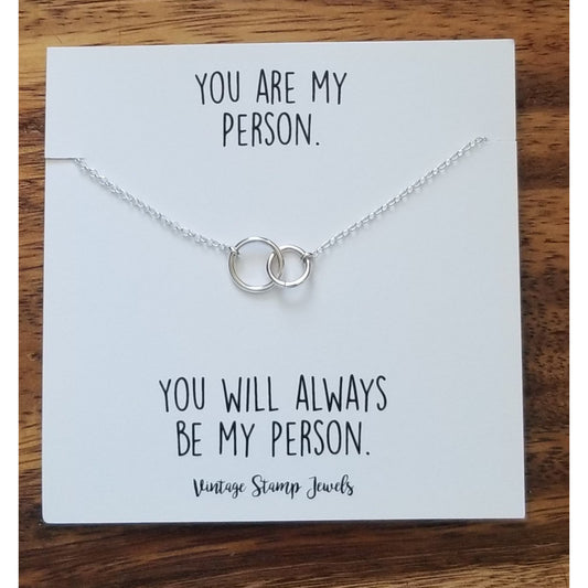 You Are My Person -- Eternity Link Necklace - BFF Here