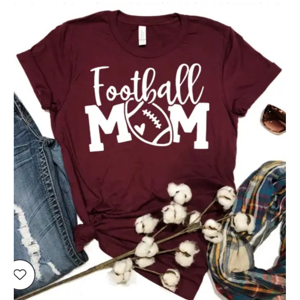 Football Mom T-Shirt - BFF Here