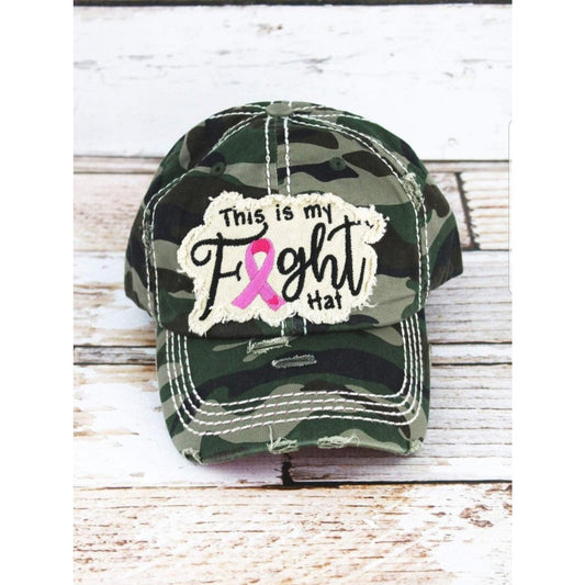 "This Is My Fight Hat" Pink Ribbon Hat - BFF Here