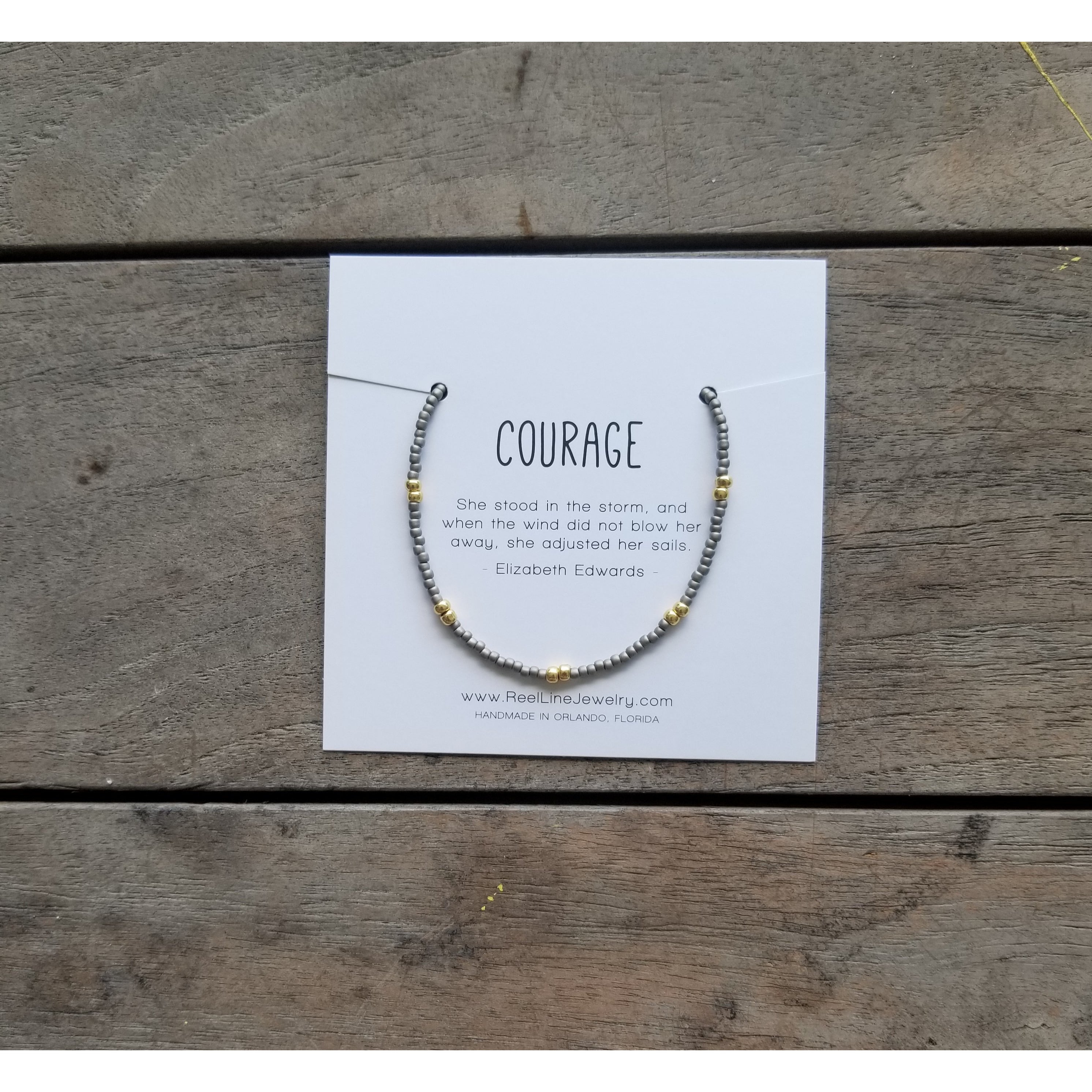 Motivational Friendship Bracelet -- Choice of Quote - BFF Here