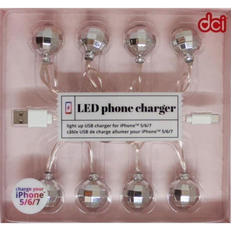 Disco Ball LED iPhone Charger - BFF Here